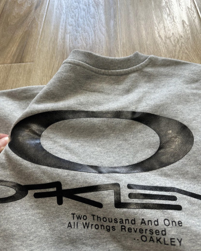 Oakley Y2K Embroidered Center Logo Crewneck