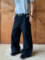 Archive 'Paint Splatter' Double-Knee Baggy Jeans