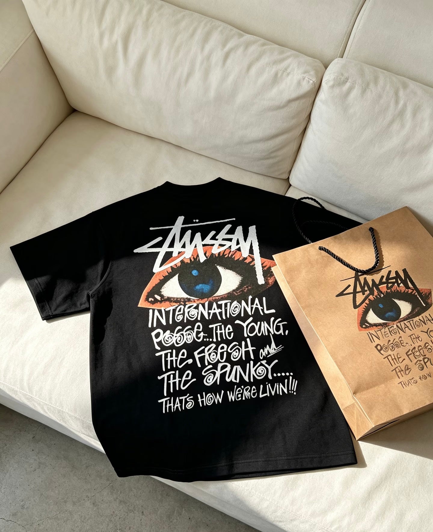 Stüssy 'International Posse Eye' Heavyweight Tee