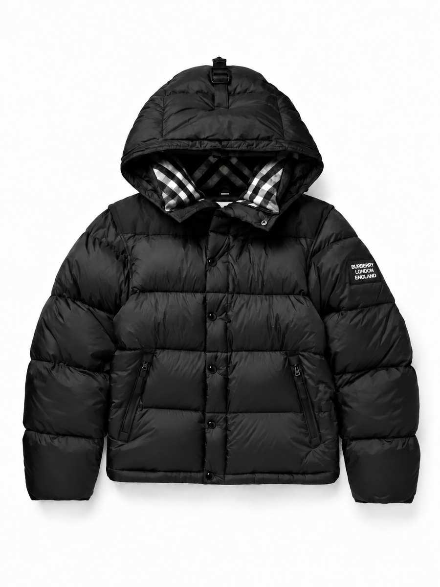 Burberry Check-Lined Puffer Jacket