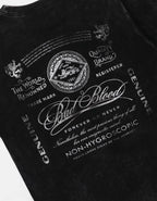 Badblood 'Script Logo' Acid Washed Tee