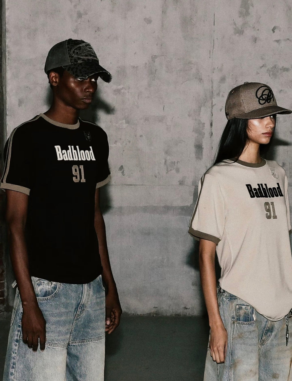 Badblood 'Varsity 91' Athletic Ringer Tee