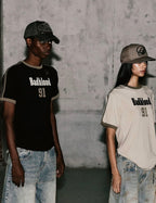 Badblood 'Varsity 91' Athletic Ringer Tee