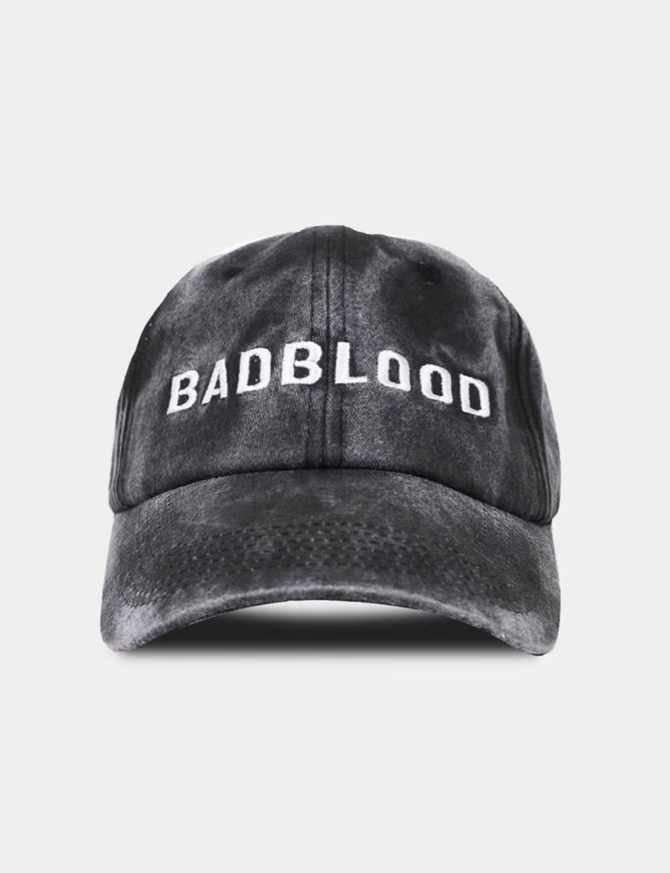 Badblood 'Spell-Out' Washed Ball Cap