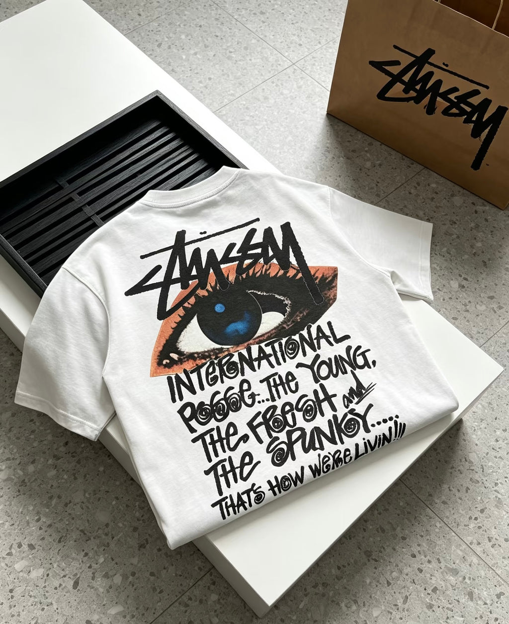 Stüssy 'International Posse Eye' Heavyweight Tee