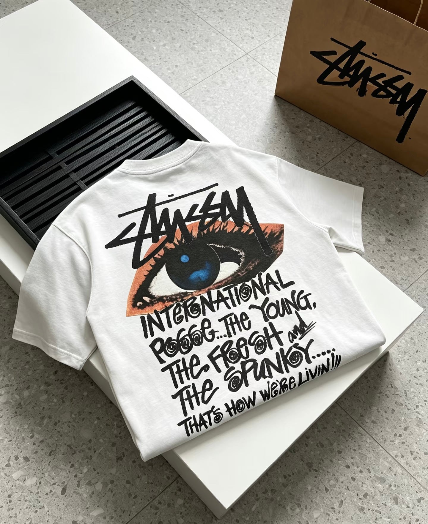 Stüssy 'International Posse Eye' Heavyweight Tee