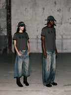Badblood 'Gothic B.A.D' Olive Ringer Tee
