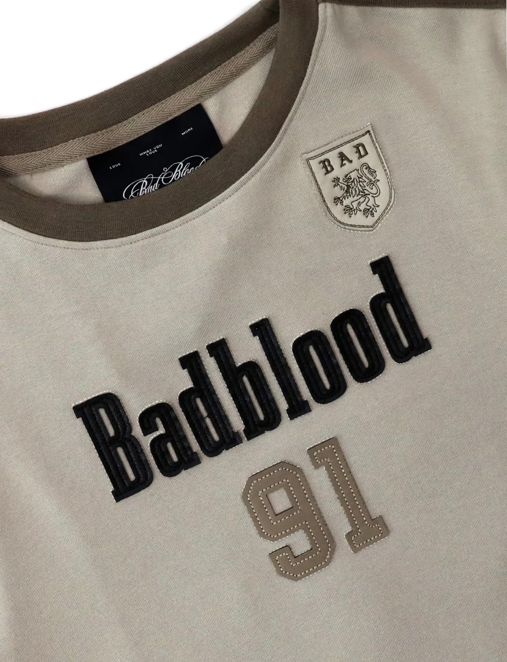 Badblood 'Varsity 91' Athletic Ringer Tee