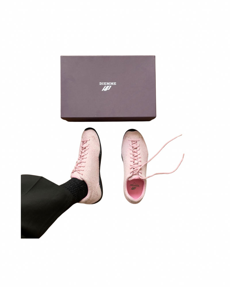 Diemme 'Possagno' Hairy Suede Pink Sneakers