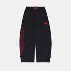 Badblood 'Gothic Script' Camo Baggy Sweatpants