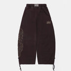 Badblood 'Gothic Script' Camo Baggy Sweatpants