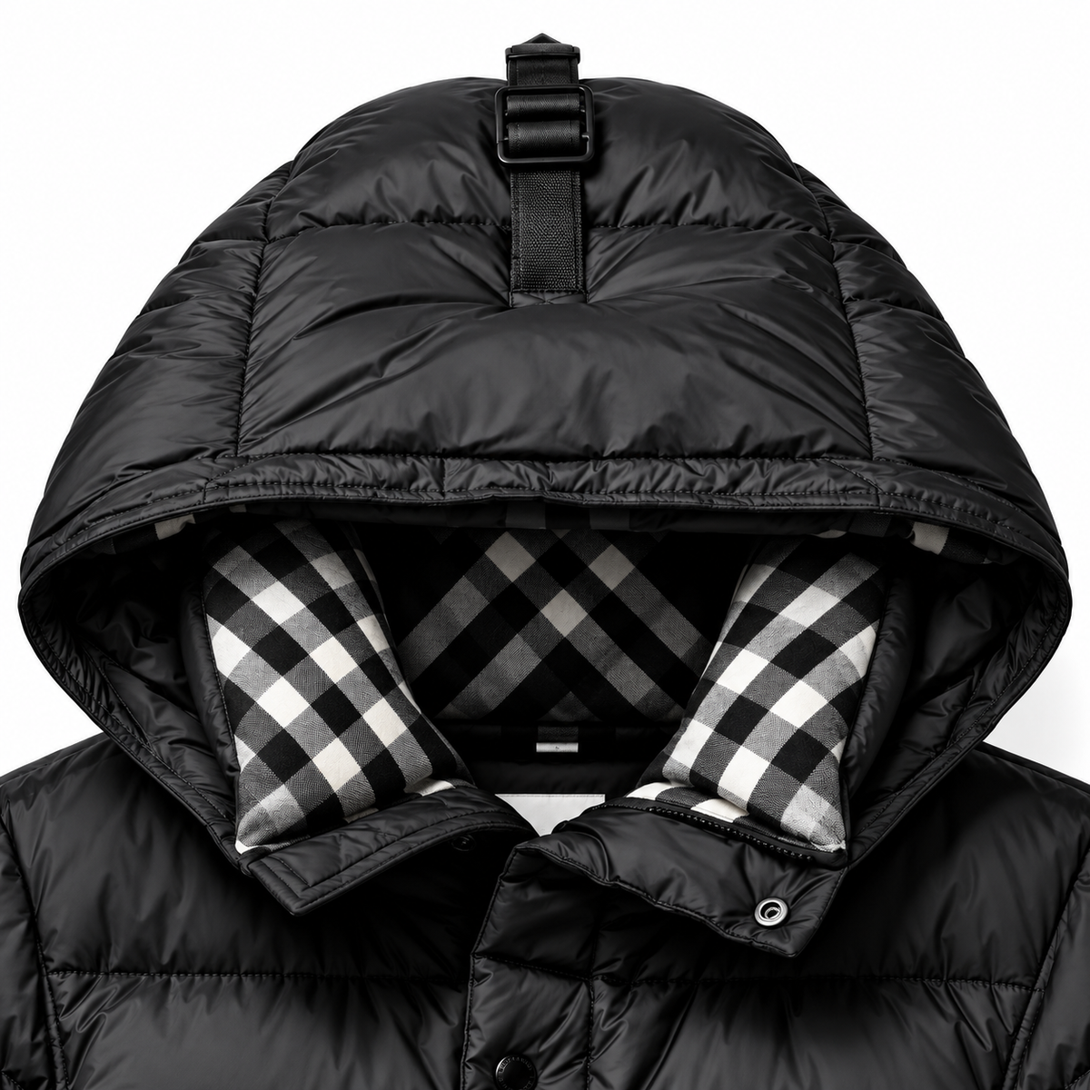 Burberry Check-Lined Puffer Jacket