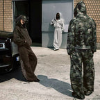 Badblood 'Gothic Script' Camo Baggy Sweatpants