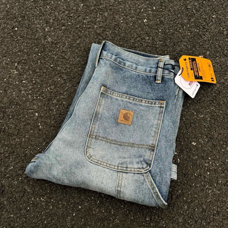 Carhartt WIP 'Double Knee' Wide-Leg Jeans