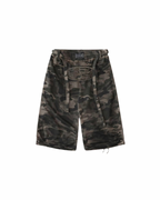 Badblood 'Gothic Crest' Camo Sweat Shorts
