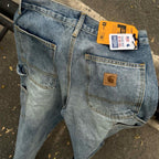Carhartt WIP 'Double Knee' Wide-Leg Jeans