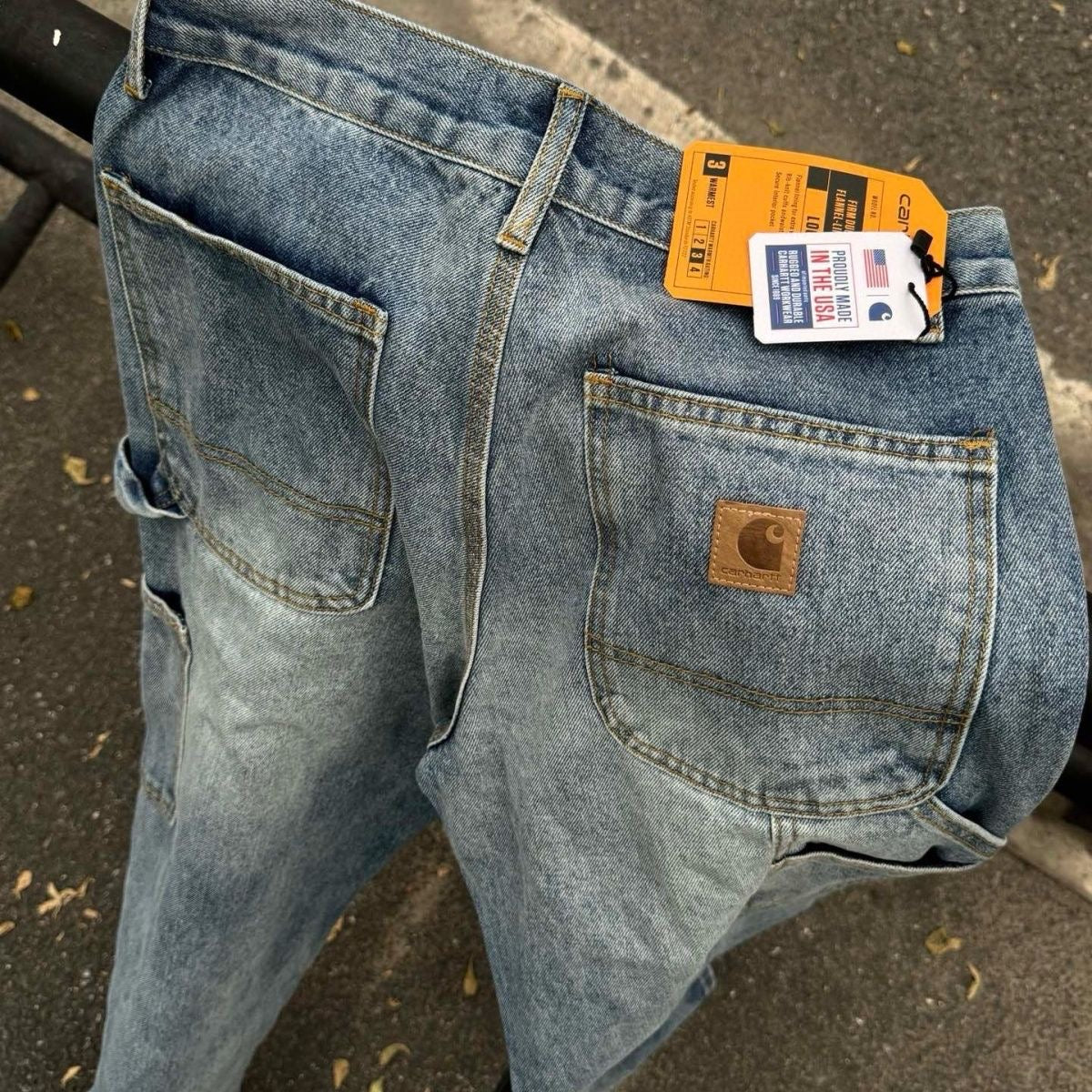 Carhartt WIP 'Double Knee' Wide-Leg Jeans