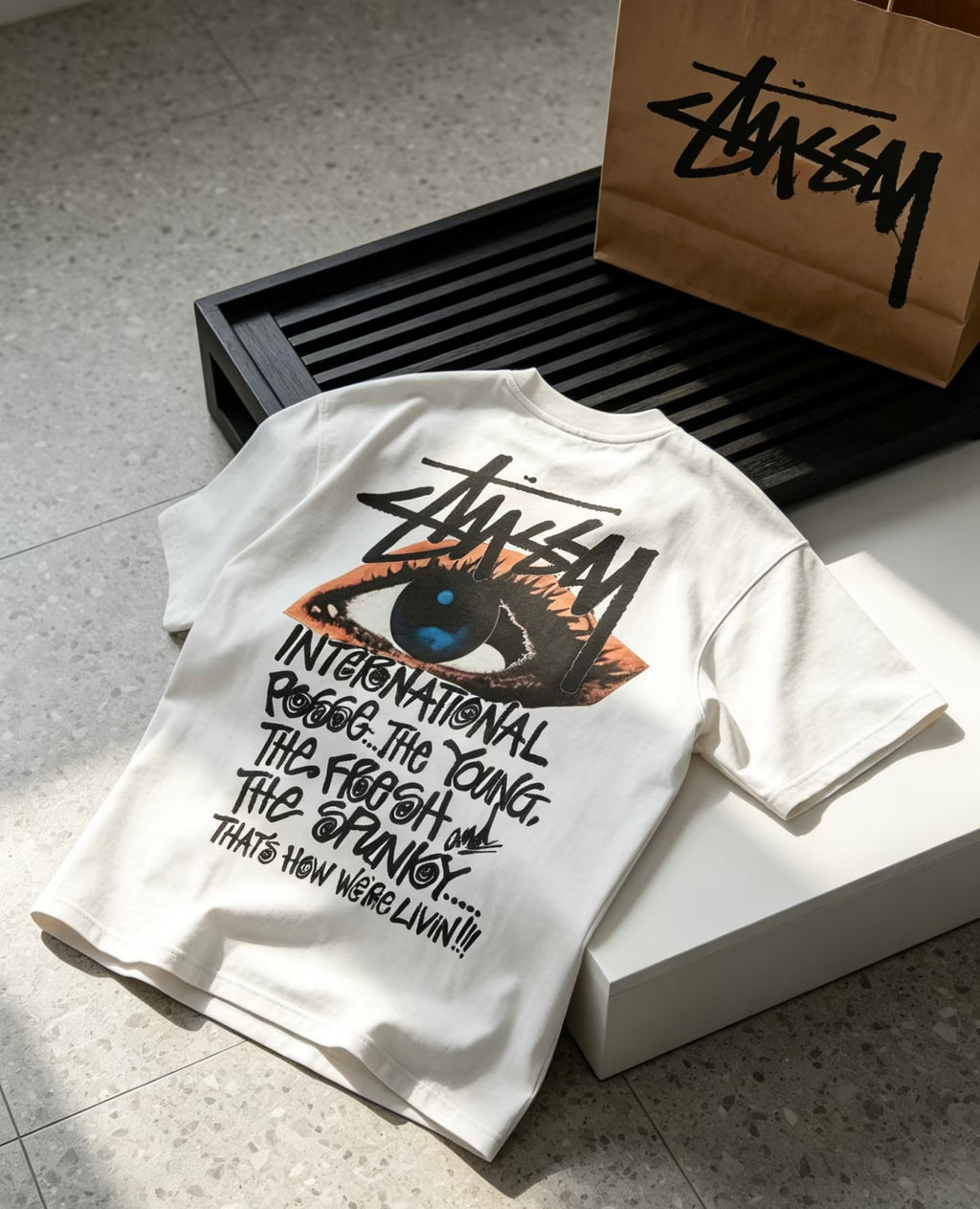 Stüssy 'International Posse Eye' Heavyweight Tee