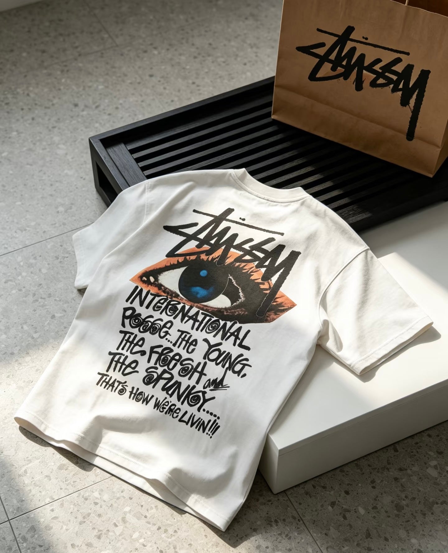 Stüssy 'International Posse Eye' Heavyweight Tee