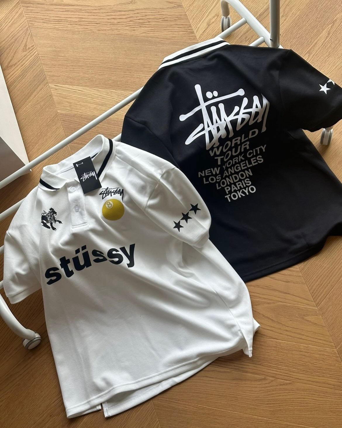 Stüssy 'World Tour' 8-Ball Polo Jersey