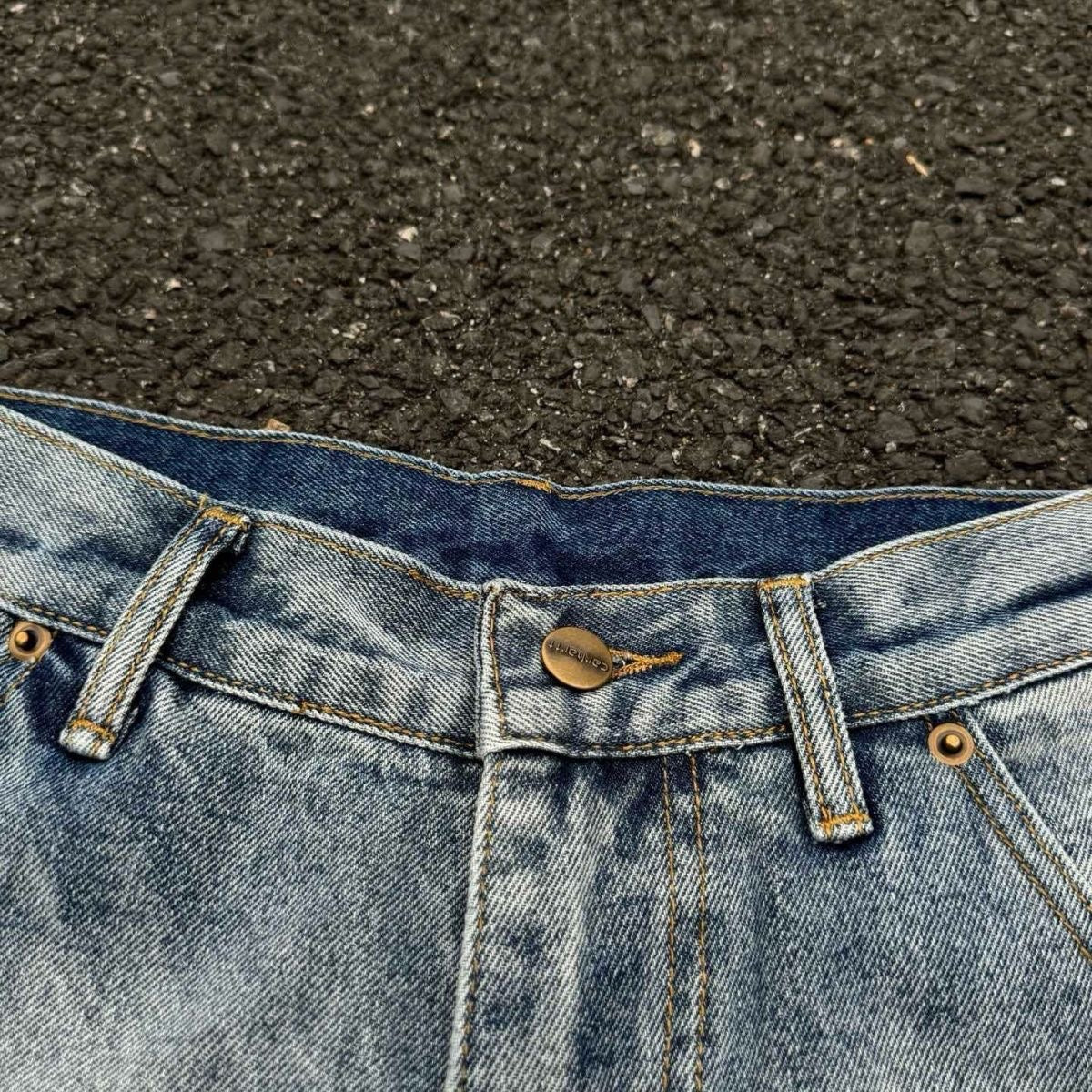 Carhartt WIP 'Double Knee' Wide-Leg Jeans