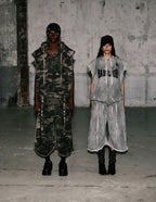 Badblood 'Gothic Crest' Camo Sweat Shorts