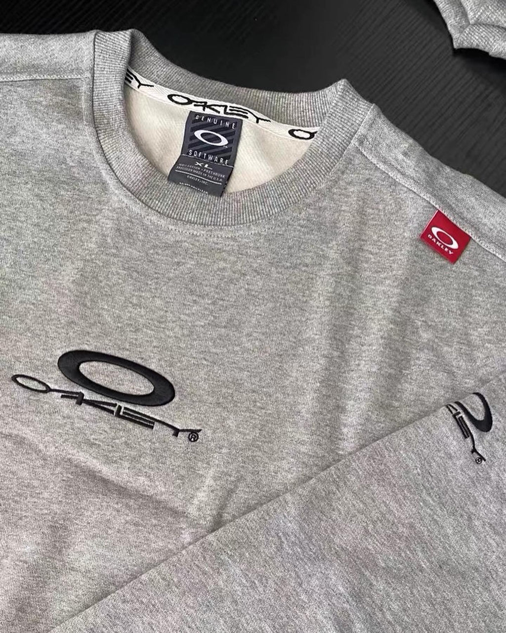Oakley Y2K Embroidered Center Logo Crewneck