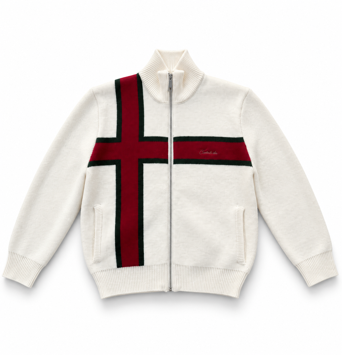 Corteiz Cross Knit Zip-Up Jacket