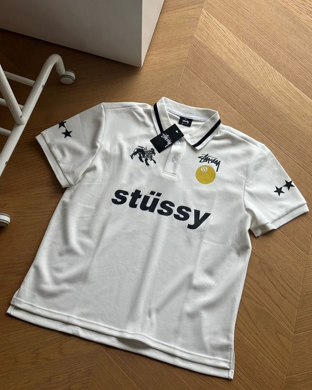 Stüssy 'World Tour' 8-Ball Polo Jersey