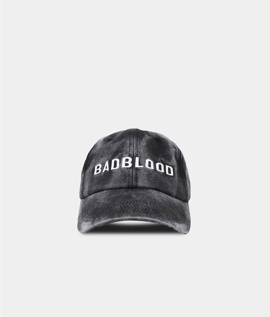 Badblood 'Spell-Out' Washed Ball Cap