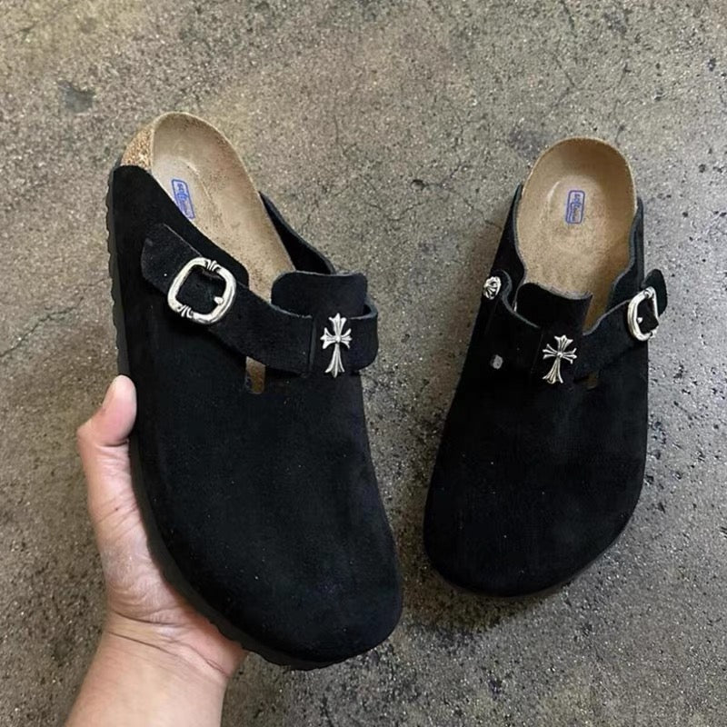 Birkenstock x Chrome Hearts Boston Clogs