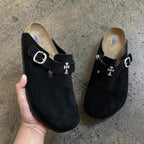 Birkenstock x Chrome Hearts Boston Clogs