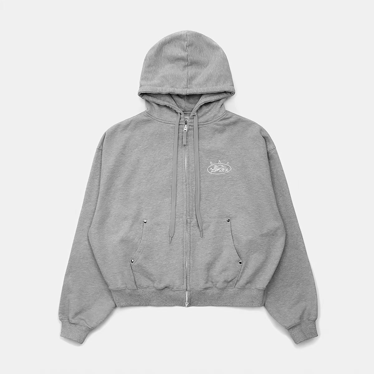 Badblood 'Gothic Crest' Camo Zip-Up Hoodie