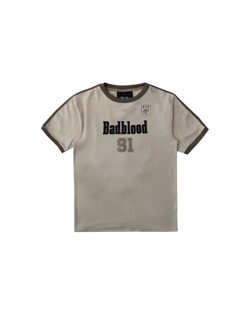Badblood 'Varsity 91' Athletic Ringer Tee