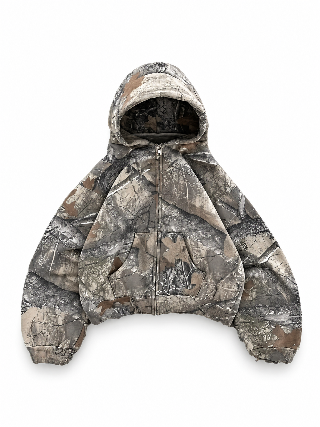 Akimbo Camo Zip-Up Hoodie